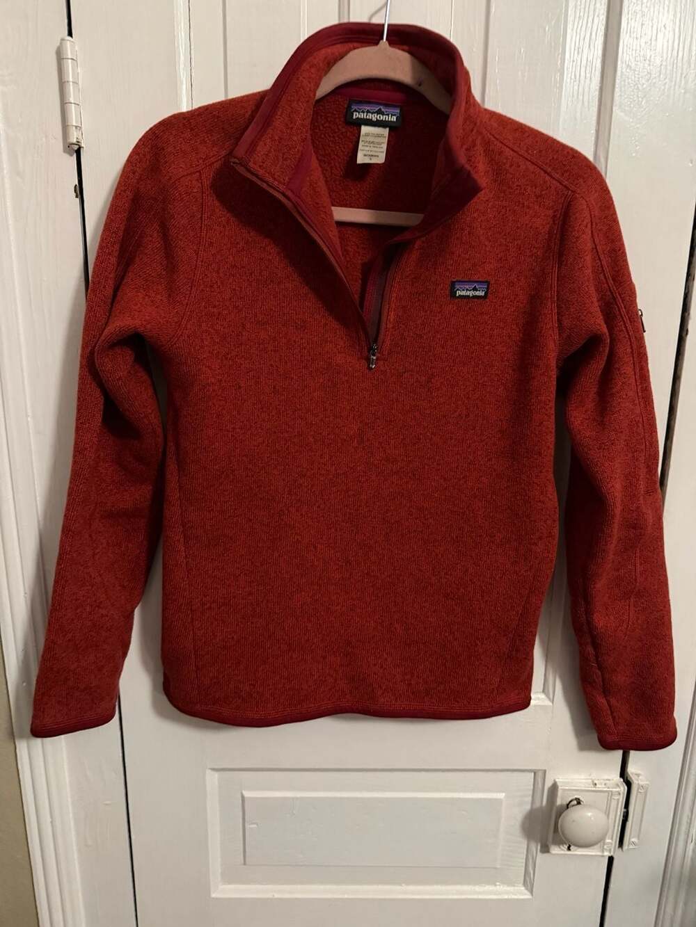 Patagonia Women's Better Sweater 1/4-Zip Fleece Pullover - Burl Red - Size S